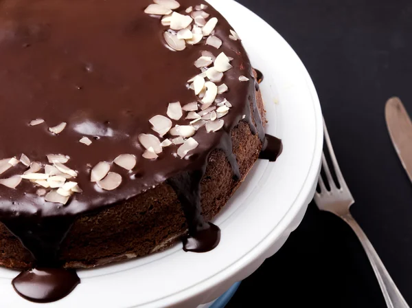 Bolo de chocolate — Fotografia de Stock