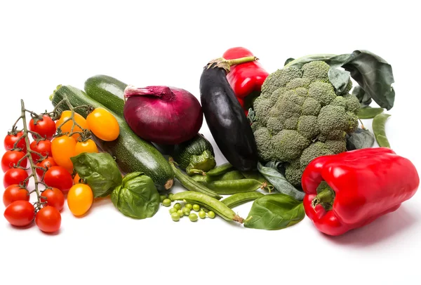 Verduras sobre fondo blanco — Foto de Stock