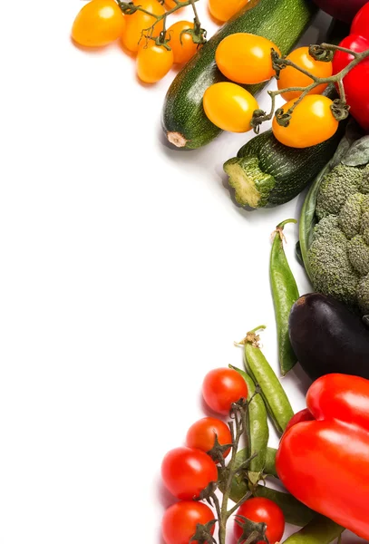 Verduras sobre fondo blanco — Foto de Stock