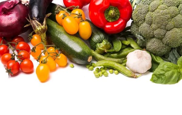 Vegetables on the white background — Stock Photo, Image