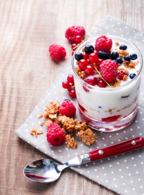 Sağlıklı kahvaltı.