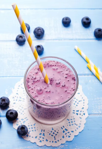 Smoothie de mirtilo — Fotografia de Stock