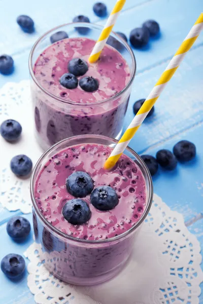 Smoothie de mirtilo — Fotografia de Stock