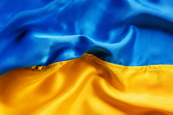 Fond Drapeau National Ukrainien Bleu Jaune Symbole National Ukraine — Photo