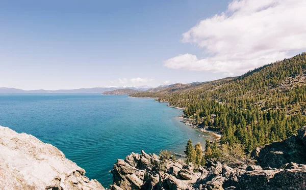Beautiful View Lake Tahoe Spring Day — Foto de Stock