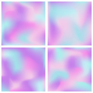 Dört modern modadan oluşan eğilim arkaplanı, vektör illüstrasyonu