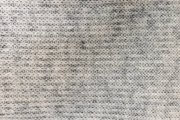 Grey Knitted Texture Close Soft Warm Material — Stock Photo, Image