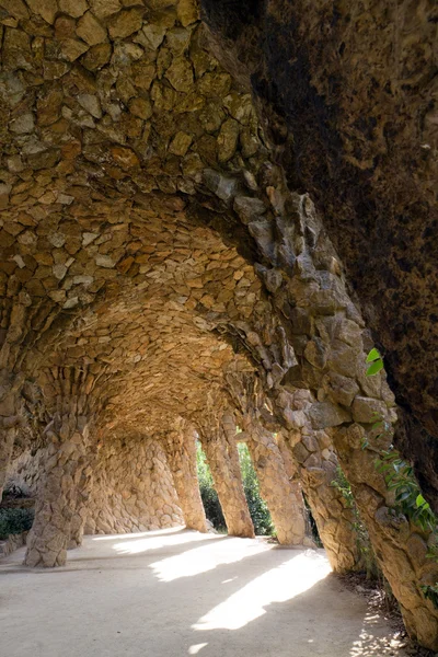 Galeria de Pedras Parque Guell — Fotografia de Stock