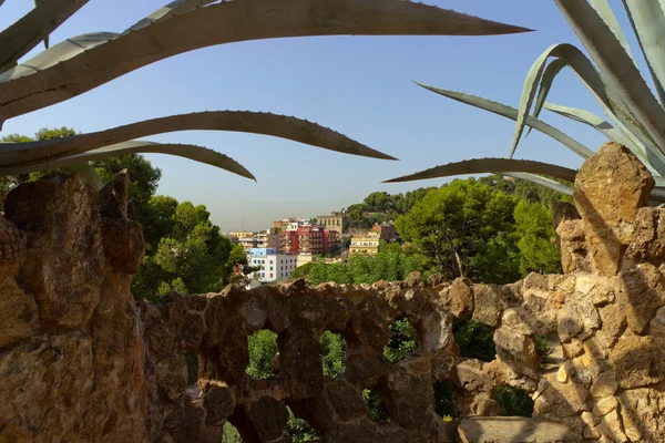 Barcelonské město Parc Guell — Stock fotografie