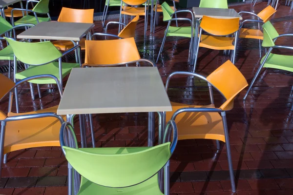 Cafe chair tables — Stock Photo, Image