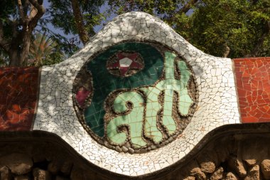 Parc guell - antoni tarafından tasarlanan şehir barcelona gaudi