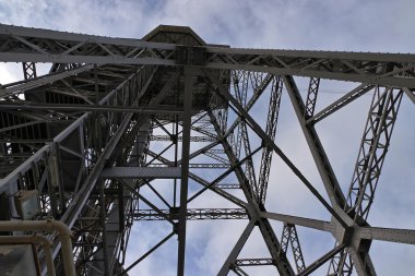 Kule teleferik. Barselona Simgesel Yapı, İspanya.