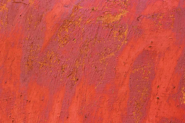 Paslı eski boyalı duvar kırmızı arka plan — Stok fotoğraf