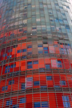 towertorre agbar. Barselona Simgesel Yapı, İspanya.