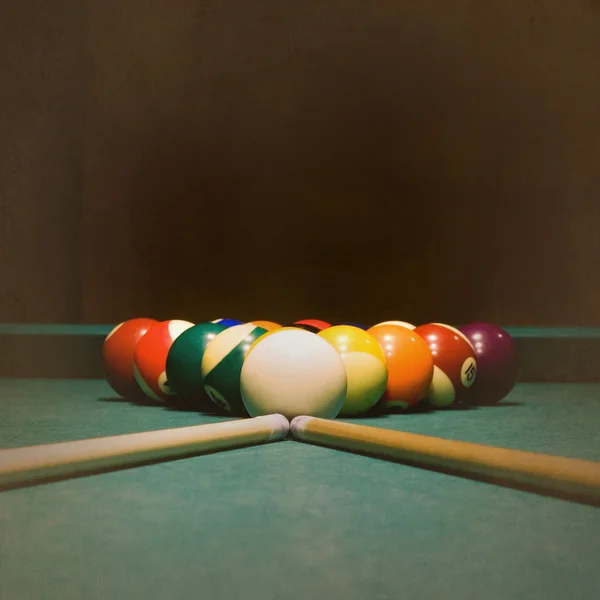 Billiards grunge — Stock Photo, Image