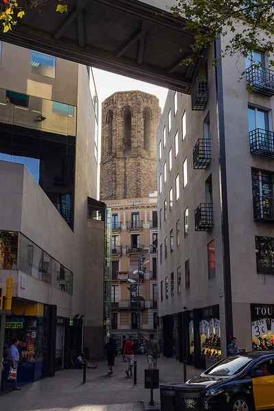 Vista de la ciudad sobre Barcelona — Foto de Stock