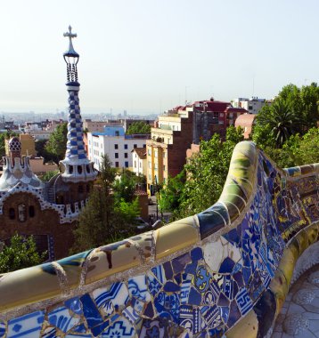 Antonio tarafından tasarlanan park guell, barcelona, gaudi