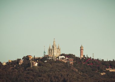 Kilise kutsal heart.tibidabo. Barcelona.