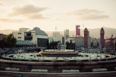 Barselona. Catalonia, İspanya - arka plan seyahat