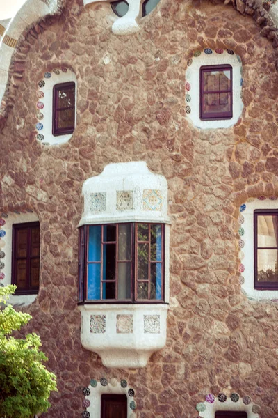 Park Guell w Barcelonie. Katalonia, Hiszpania — Zdjęcie stockowe