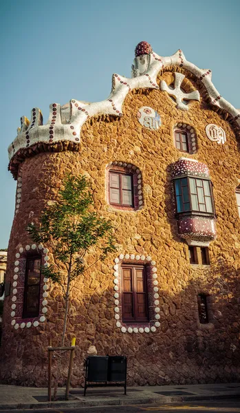 Park Guell in Barcelona. Catalonië, Spanje — Stockfoto