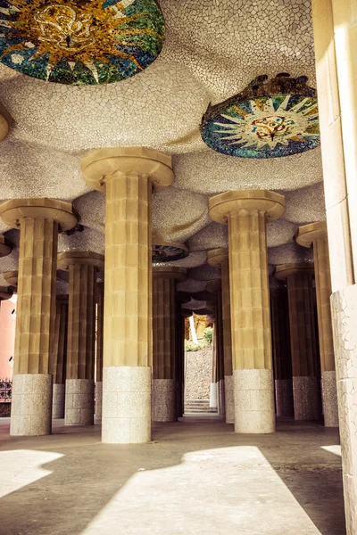 Park guell, barcelona. Katalonien. — Stockfoto