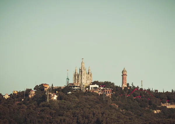 Kościół Świętych heart.tibidabo. Barcelona. — Zdjęcie stockowe