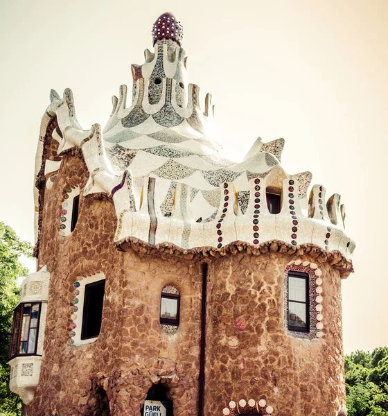 Park Guell i Barcelona. Katalonien, Spanien — Stockfoto
