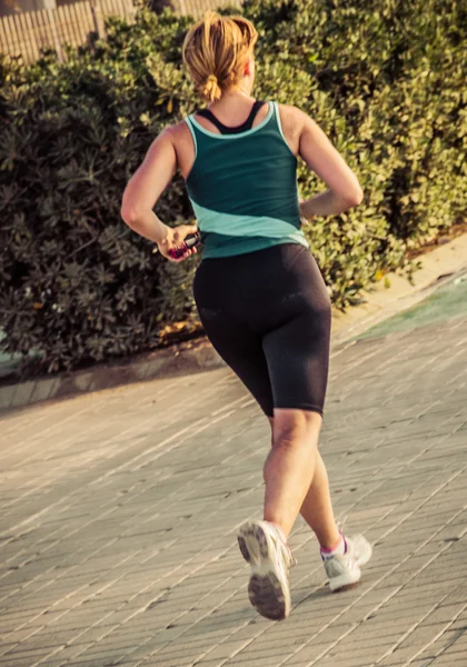 Treino de corrida fitness — Fotografia de Stock