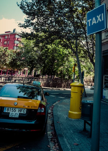 Taxi barcelona. Katalonien, Spanien. — Stockfoto