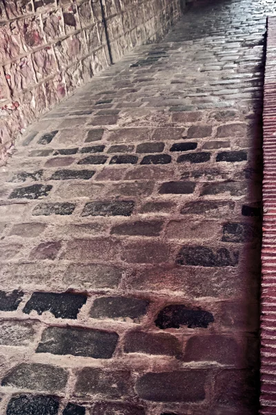煉瓦石の道 — ストック写真