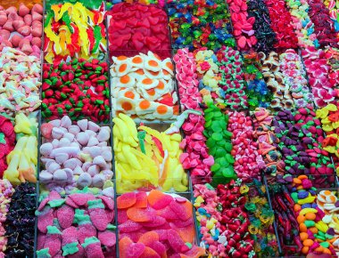 arka plan jelibon üzerinde şeker