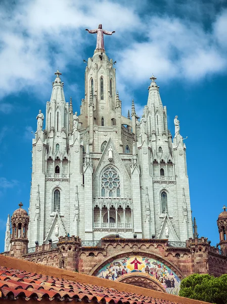 Church Sacred Heart.Tibidabo. Barcelona. — Stock Photo, Image