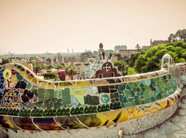 Progettato da Antoni Gaudi a Barcellona — Foto Stock