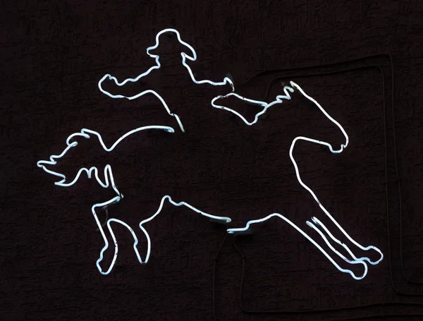 Cowboy silhouette — Stock Photo, Image