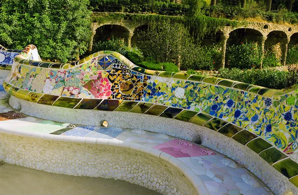 Керамический парк мозаики Guell — стоковое фото