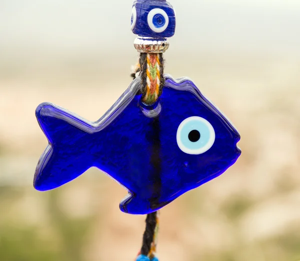Amulet glas Turkse oog vis — Stockfoto