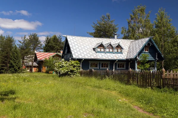 Russian Village attractions in Verkhniye Mandrogi Stock Picture