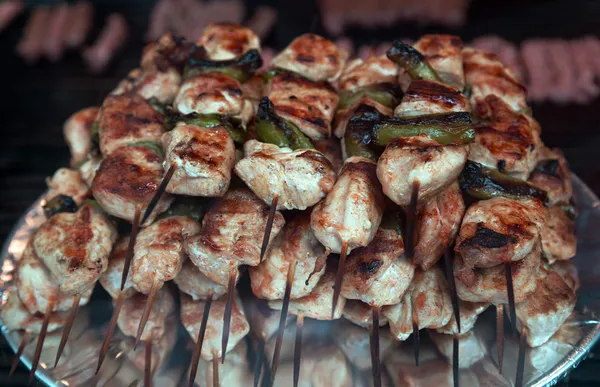 Турецкая еда Смешанный кебаб в ресторане — стоковое фото