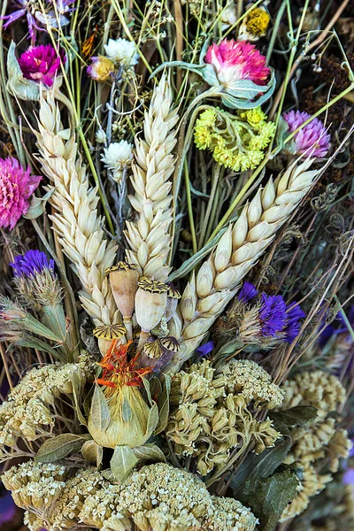 Natural bunch flowers background — Stock Photo, Image