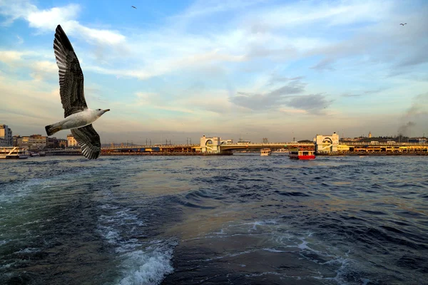 海の正面ビュー、ボスポラス海峡、トルコのイスタンブール. — ストック写真