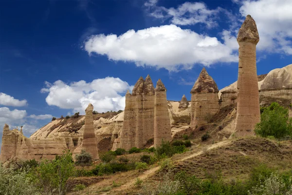 Paisagem montanhosa, Goreme, Capadócia, Turquia — Fotografia de Stock