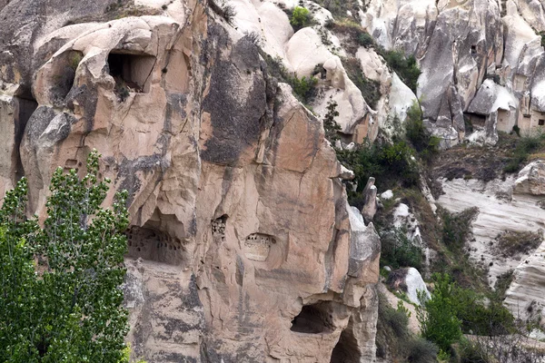 Horské krajiny, Goreme, Cappadocia, Turecko — Stock fotografie