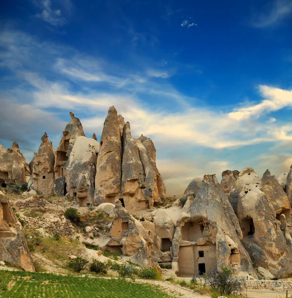 Unieke geologische formaties, Cappadocië, Turkije — Stockfoto