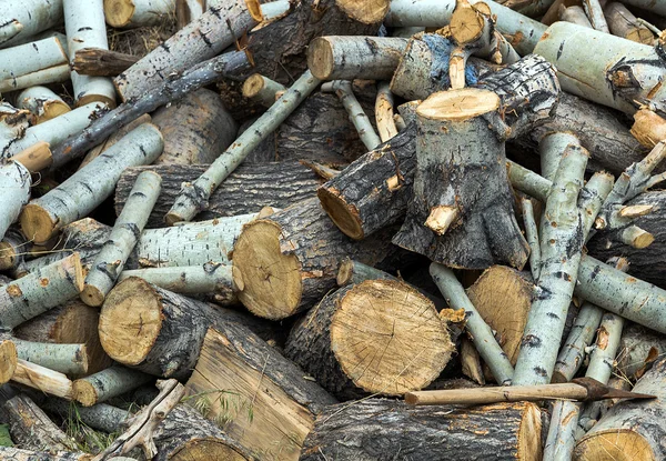 Hacha vieja de madera de fuego — Foto de Stock