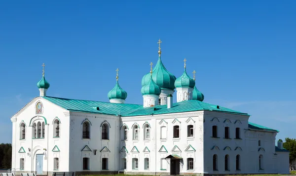 Церкви Святого Олександра Спасо-Преображенський монастир Свір — стокове фото