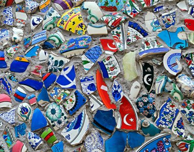 kırık fayans mozaik duvar Türkiye'de 
