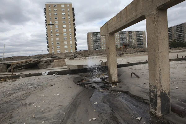 Hurricane Sandy. The Aftermath in New York — Stock Photo, Image