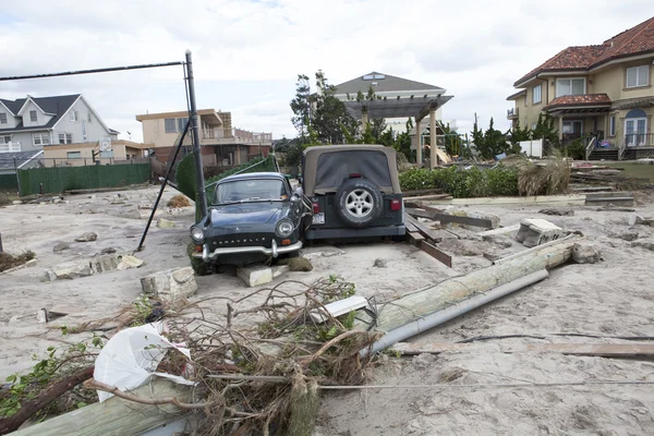 L'uragano Sandy. Le conseguenze a New York — Foto Stock