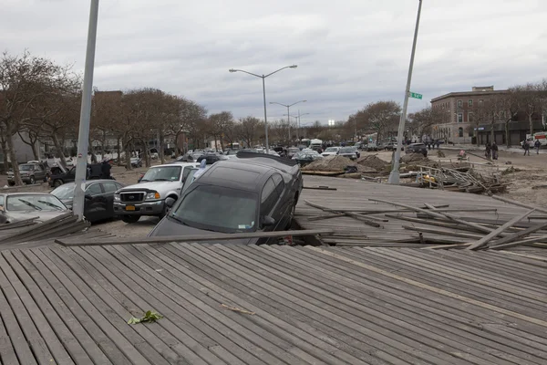 L'uragano Sandy. Le conseguenze a New York — Foto Stock